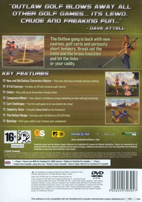 Outlaw Golf 2 box cover back